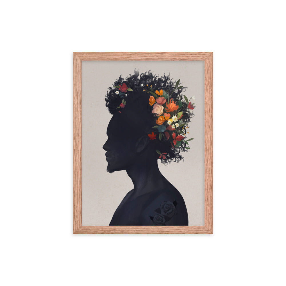 Afro Blooms (Framed)