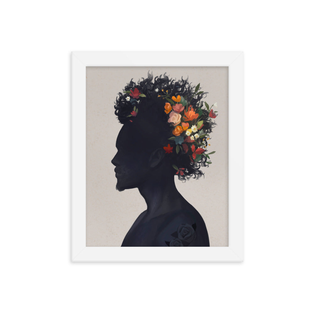 Afro Blooms (Framed)